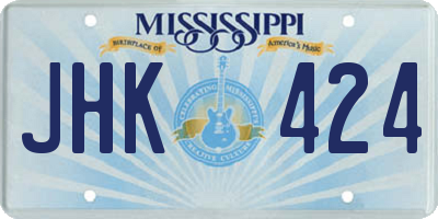 MS license plate JHK424