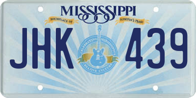 MS license plate JHK439