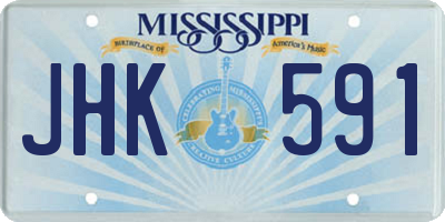 MS license plate JHK591