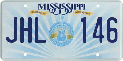 MS license plate JHL146