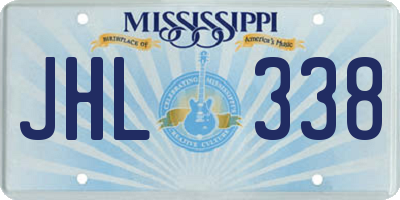 MS license plate JHL338