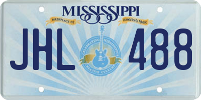MS license plate JHL488