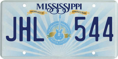 MS license plate JHL544