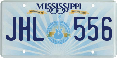 MS license plate JHL556