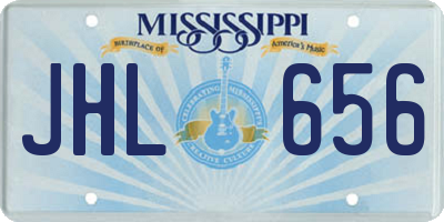 MS license plate JHL656