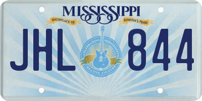 MS license plate JHL844