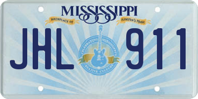 MS license plate JHL911