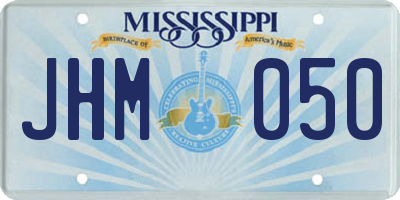 MS license plate JHM050