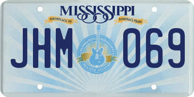 MS license plate JHM069