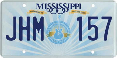 MS license plate JHM157