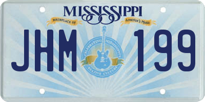MS license plate JHM199