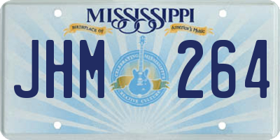 MS license plate JHM264