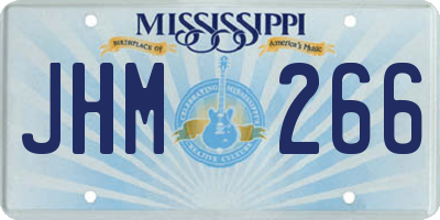 MS license plate JHM266