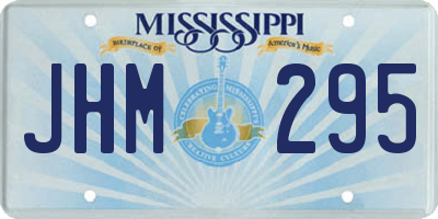 MS license plate JHM295