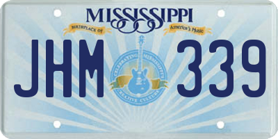 MS license plate JHM339