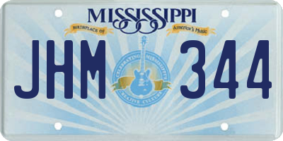 MS license plate JHM344