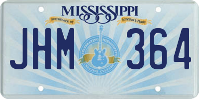 MS license plate JHM364