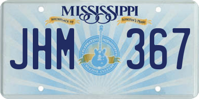 MS license plate JHM367