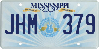 MS license plate JHM379