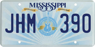 MS license plate JHM390