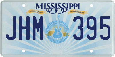MS license plate JHM395