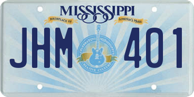MS license plate JHM401