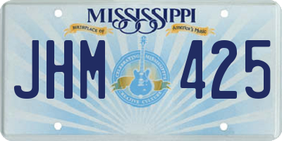 MS license plate JHM425