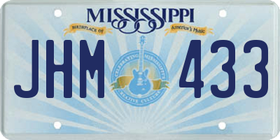MS license plate JHM433