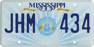 MS license plate JHM434