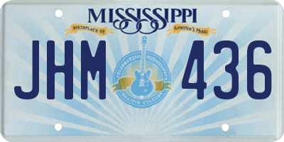 MS license plate JHM436