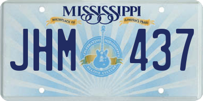 MS license plate JHM437