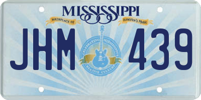 MS license plate JHM439