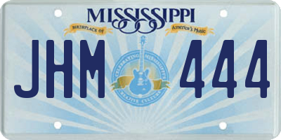 MS license plate JHM444