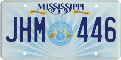 MS license plate JHM446