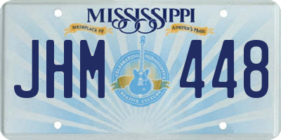 MS license plate JHM448