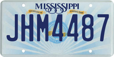 MS license plate JHM4487
