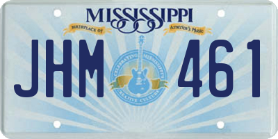 MS license plate JHM461