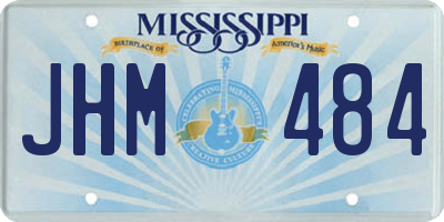 MS license plate JHM484