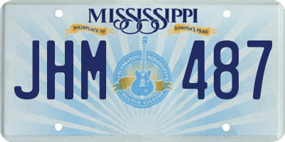 MS license plate JHM487