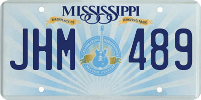 MS license plate JHM489