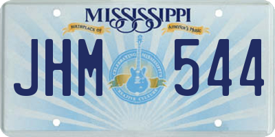 MS license plate JHM544