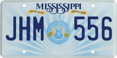 MS license plate JHM556