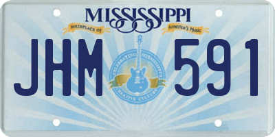 MS license plate JHM591