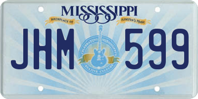 MS license plate JHM599