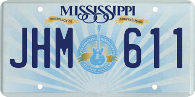 MS license plate JHM611