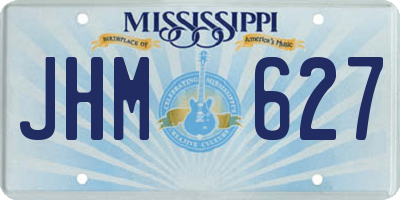 MS license plate JHM627