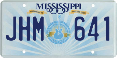 MS license plate JHM641