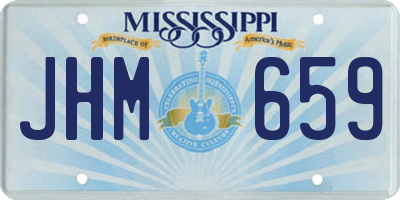 MS license plate JHM659