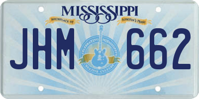 MS license plate JHM662