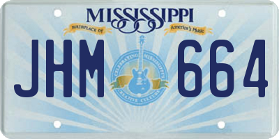 MS license plate JHM664